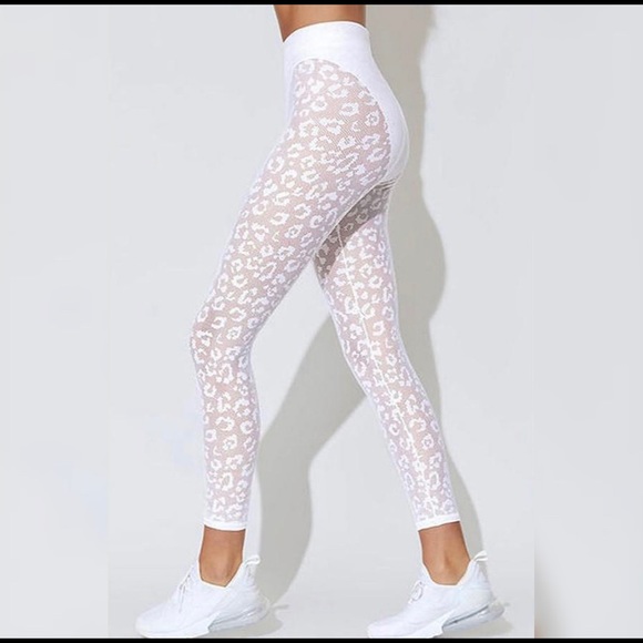 White Leopard Leggings and Matching Top - Picture 4 of 4